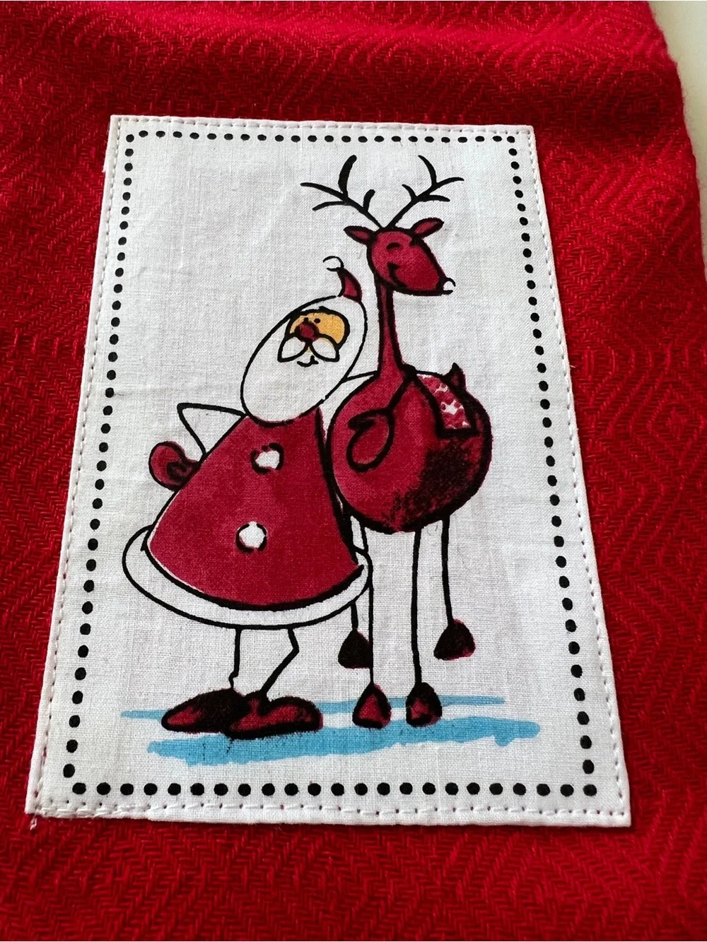New Christmas Set of 3 Kitchen Towel Santa Mrs Claus Cotton Holiday Decor